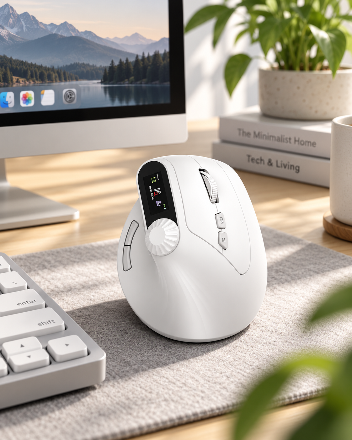 Mouse ergonomico, wireless , collegamento bluetooth.