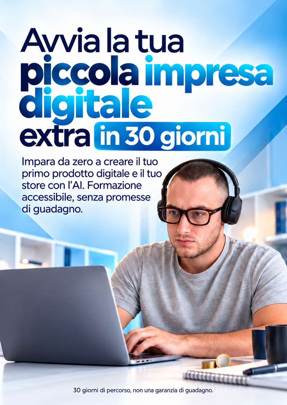 Avvia la tua piccola impresa digitale extra in 30 giorni — guida Mattia Web